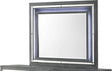 Elements International Titanium Mirror with LED Light in Gray image