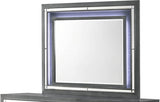 Elements International Titanium Mirror with LED Light in Gray image