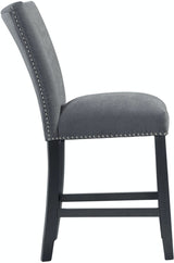 Elements International Tuscany Counter Height Side Chair (Set of 2) in Black/White