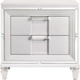 Elements International Twenty Nine Nightstand in White image