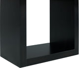 Elements International Valentino Counter Height Dining Table in Black/White CVL500CTC