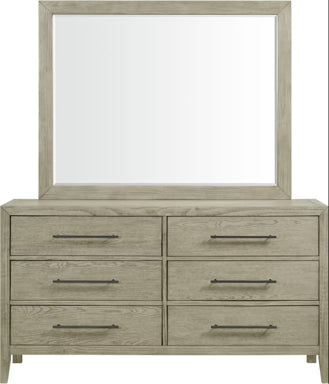 Elements International Versailles Mirror in Grey