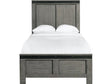 Elements International Wade Twin Bed in Gray image