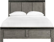 Elements International Wade King Bed in Gray image