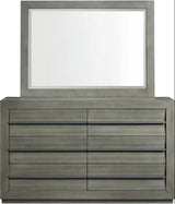 Elements International Zig Dresser in Grey