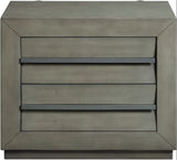 Elements International Zig Nightstand in Grey image