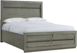 Elements International Zig King Storage Bed in Grey B.25263.QSB image